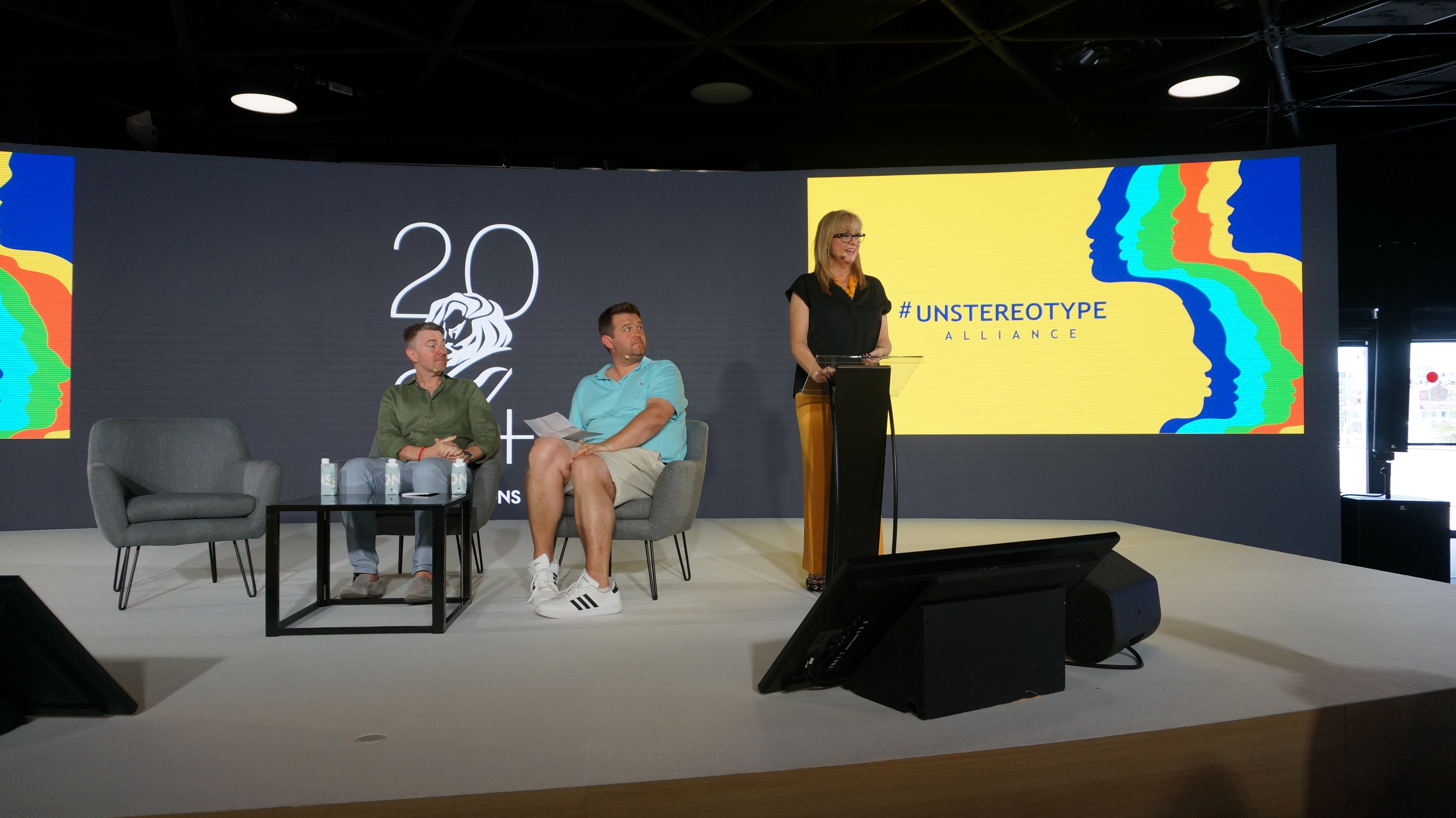 Presentation of the Inclusion = Income research on Cannes Lions Mainstage, 2024